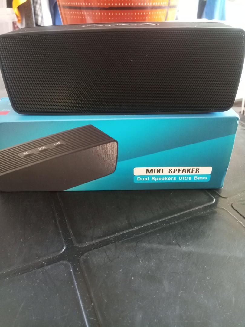 mini speaker dual speakers ultra bass