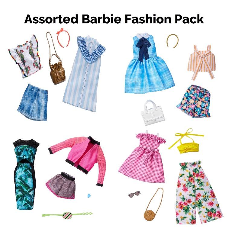 mattel barbie fashion packs