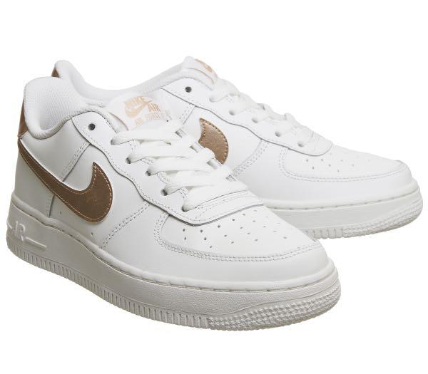 nike air force 1 white rose gold