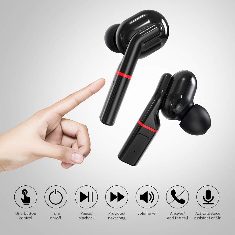 BNIB Muzili A3 VV1 Wireless Earbuds in Ear Earphones Bluetooth 5.0 IPX5 Waterproof Sport Earphones with HiFi Stereo Sound Range up to 15m CVC8.0