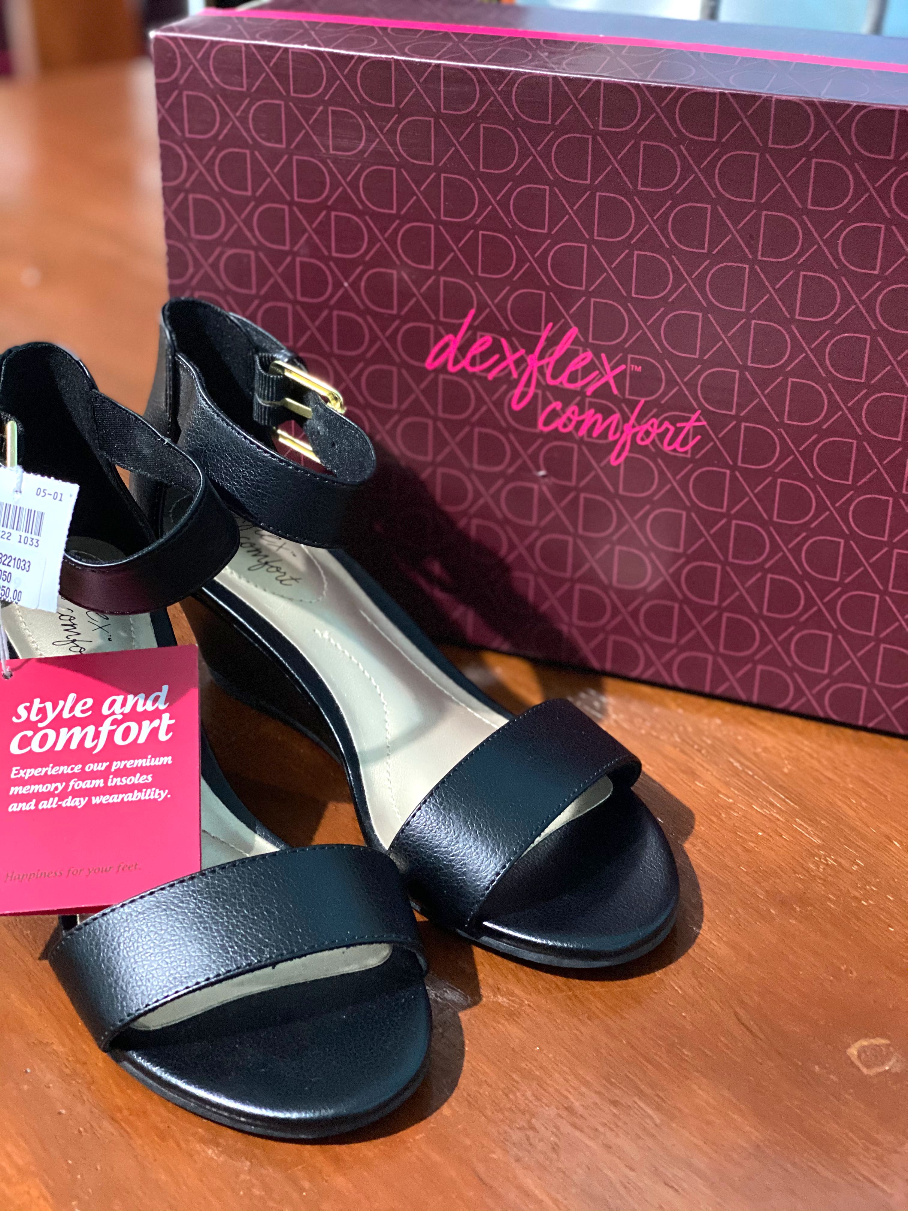 Brand New Dexflex Comfort Black Heels Size 5 Women S Fashion Shoes Heels On Carousell
