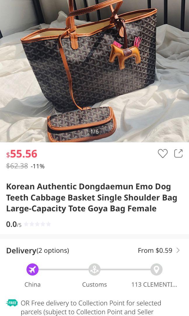 Brand NEW EMO Korean tote bag. Goyard similar style