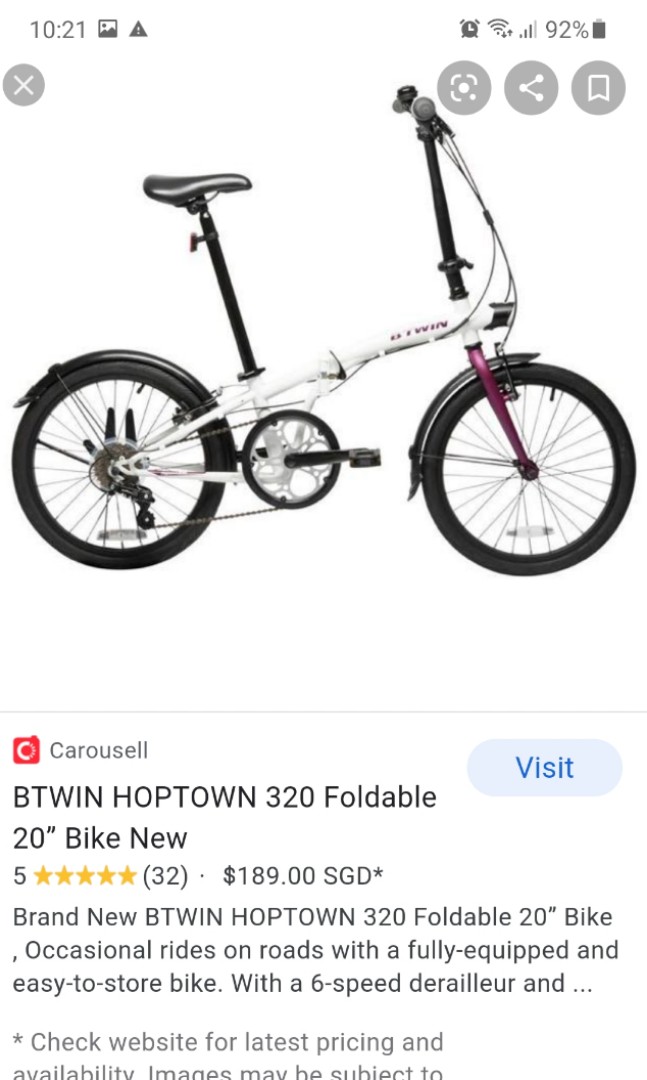 BTWIN Hoptown 320 Foldable 20