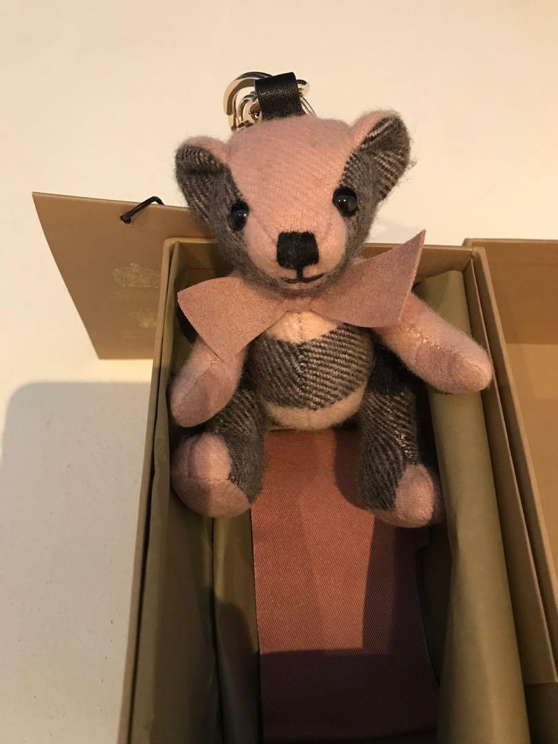 Burberry Thomas Bear Bag Charm Pink