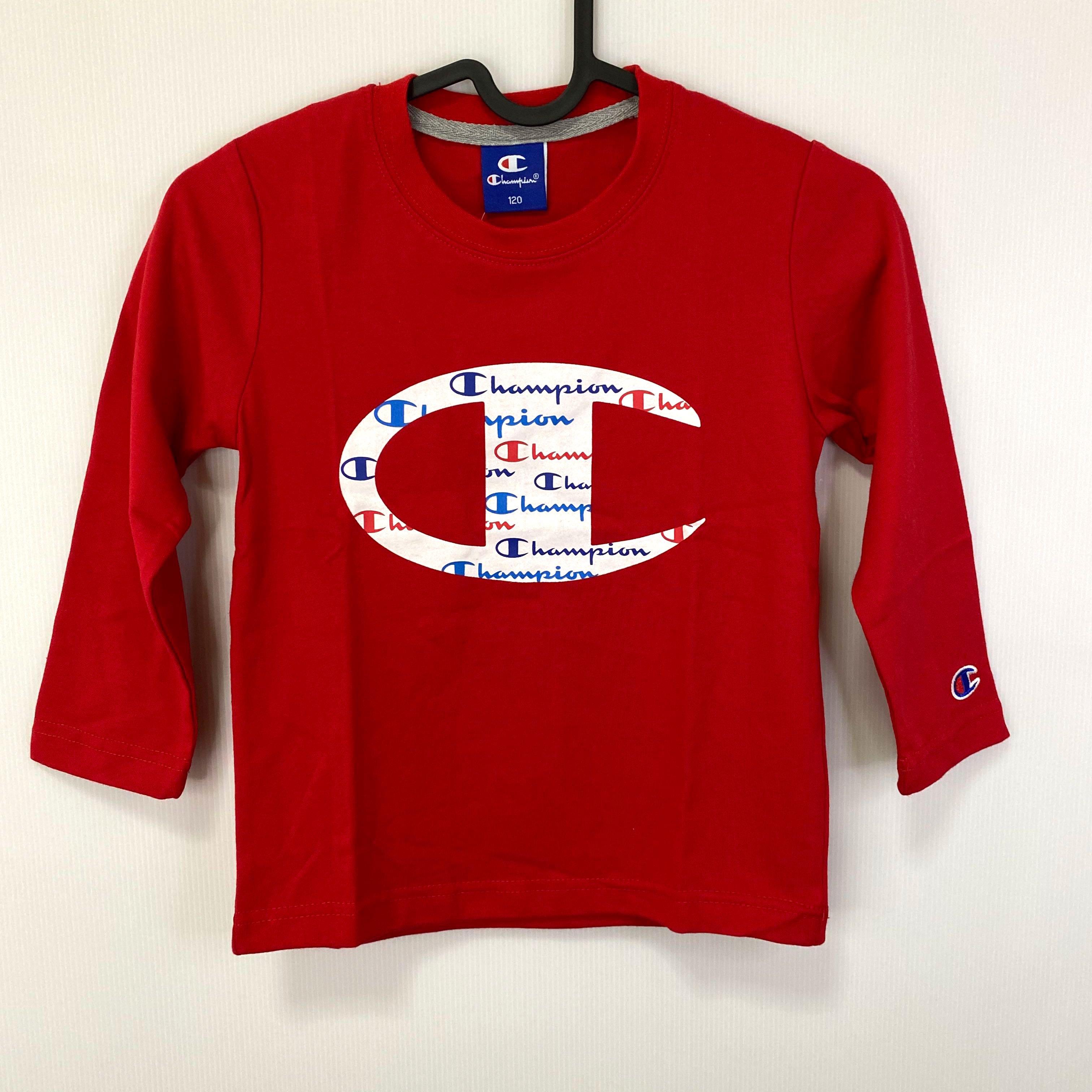 Red champion shirt long 2025 sleeve
