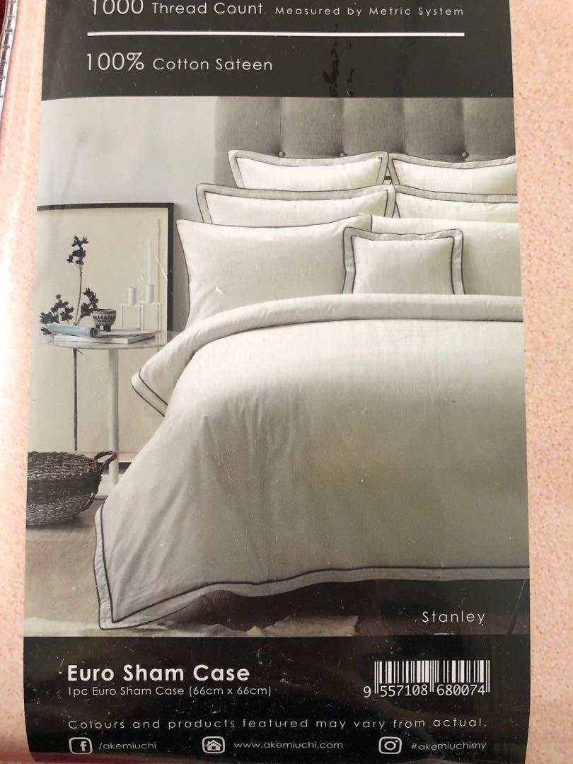 COMBO Akemiuchi Hotel Collection Euro Sham Case Furniture Home