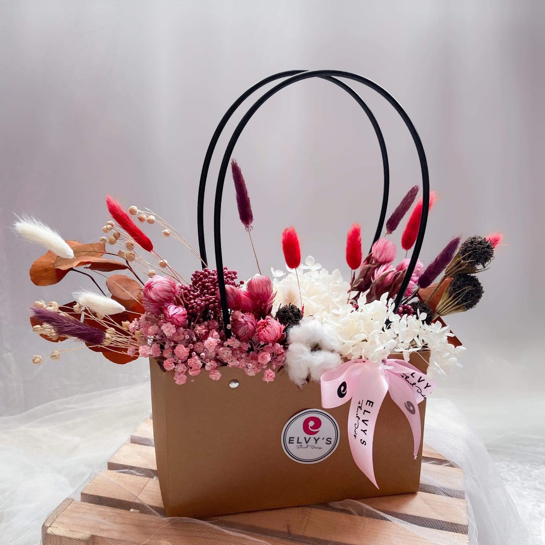 Flowers in a bag delivery sales