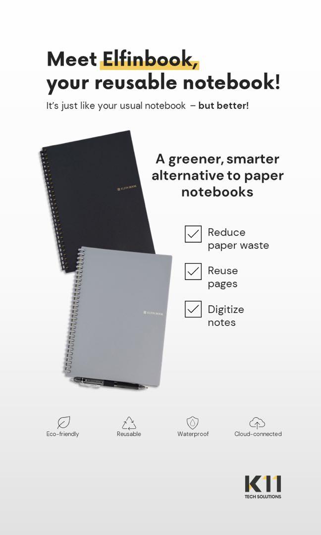 Elfinbook 2 0 Reusable Notebook Hobbies Toys Stationary Craft Other Stationery Craft On Carousell