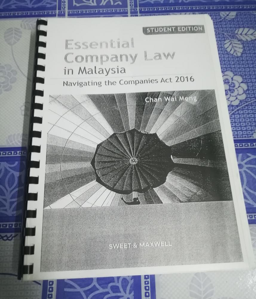 Essential Company Law In Malaysia Law485 Textbooks On Carousell