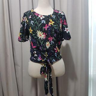 Floral Top Zara Basic