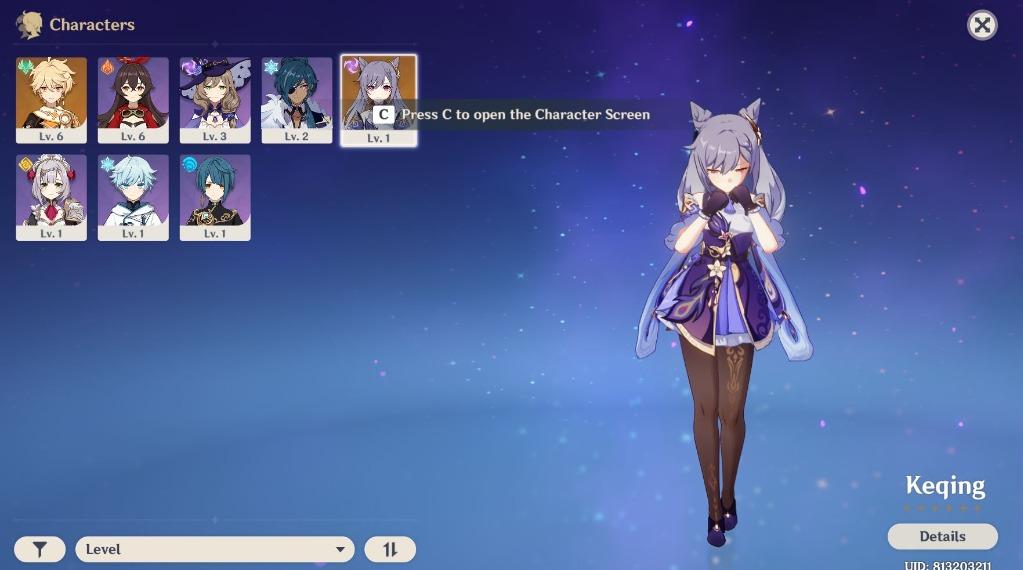 Genshin Impact Account Keqing 5star Video Gaming Others On Carousell