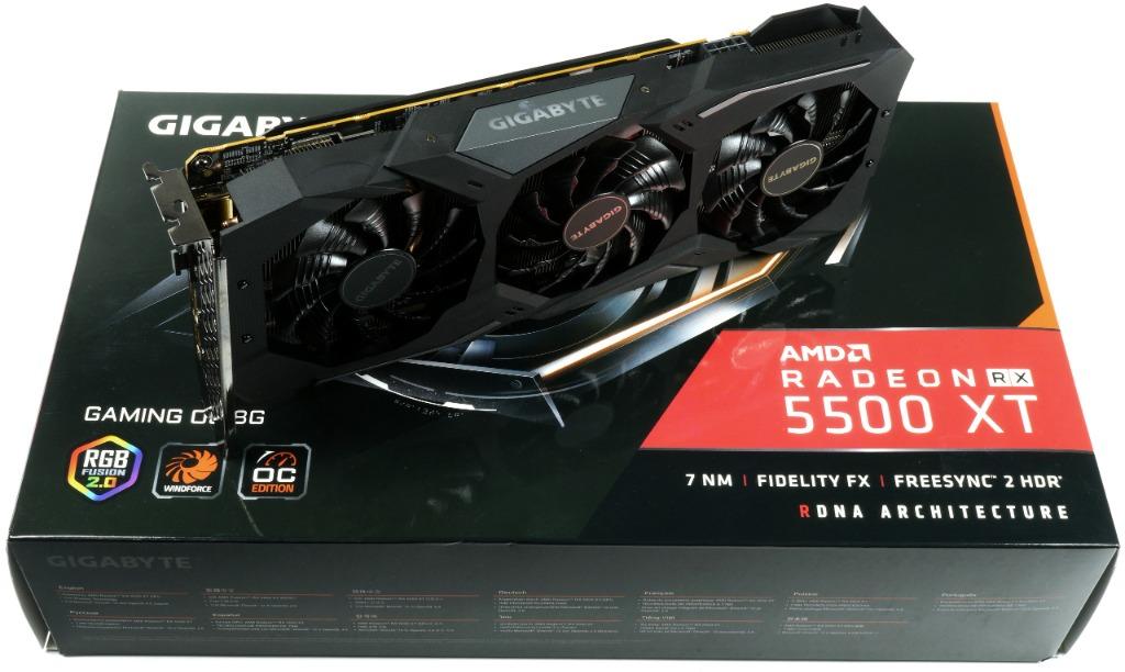 Gigabyte Radeon Rx 5500 Xt Oc 4G Graphics Card,