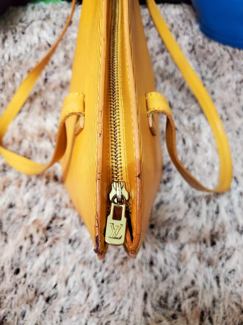 Yellow Louis Vuitton Epi Saint Jacques PM Short Strap Handbag