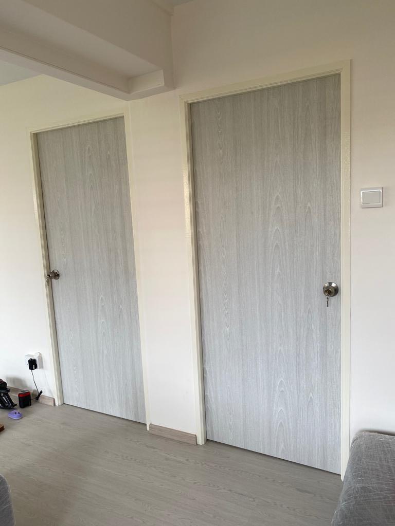 HDB Bedroom door Main Door Condo Bedroom Doors BTO Bathroom and Bedroom Doors Professional and Affordable HPL Full Laminate Solid Doors62863075251459111