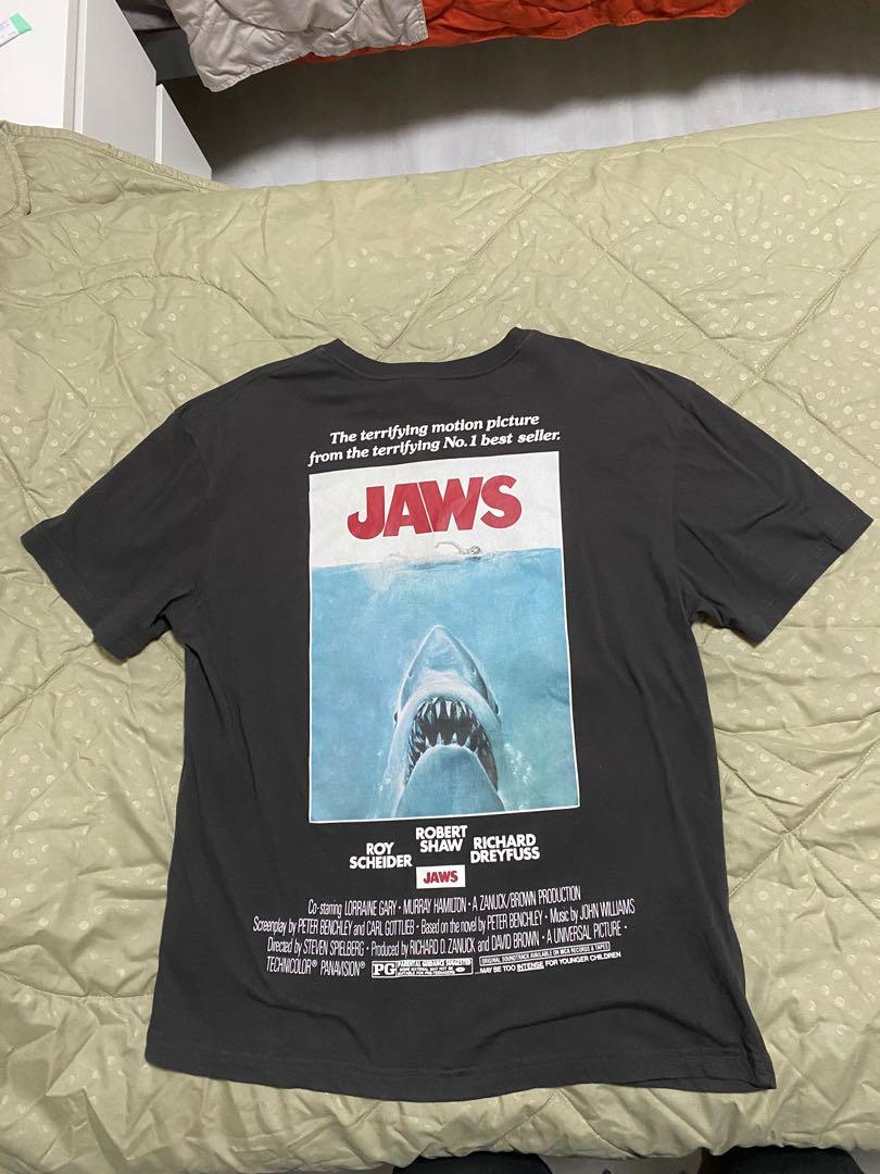 H M JAWS T shirt Men s Fashion Tops Sets Tshirts Polo Shirts on Carousell