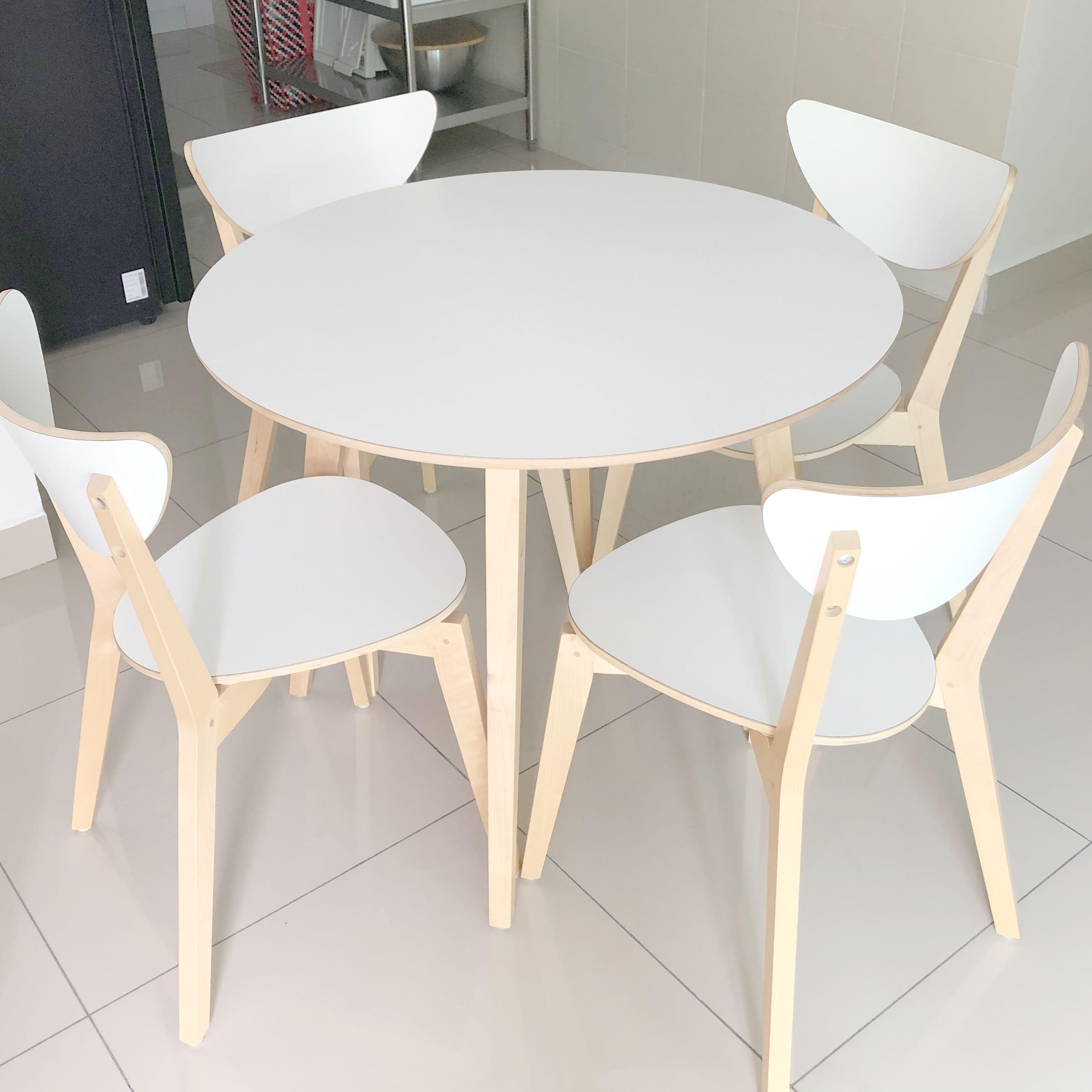IKEA SET NORDMYRA DINING TABLE