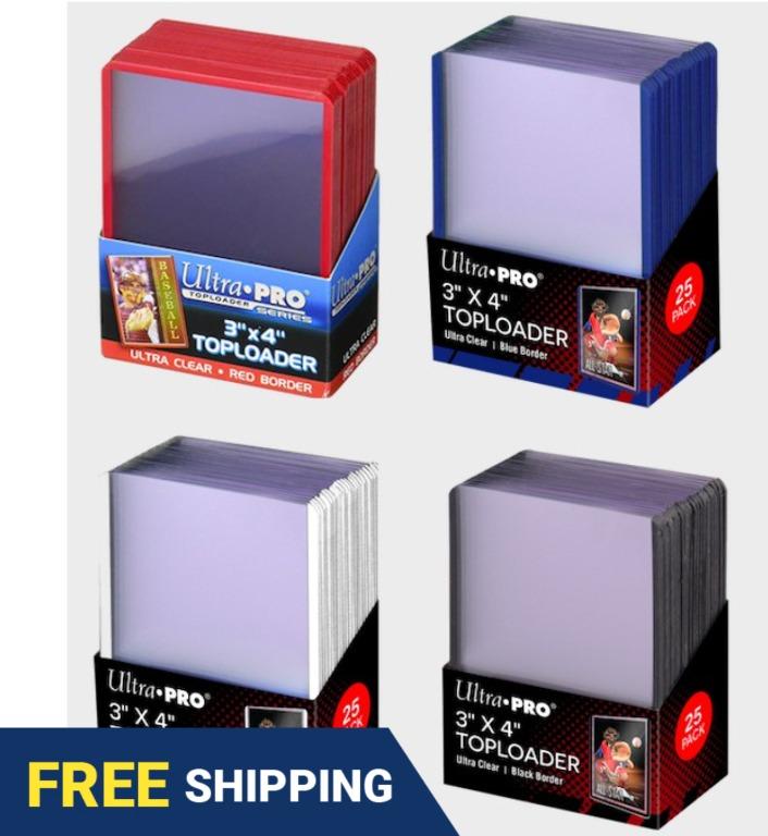 25-Count per Pack Ultra Pro 3 x 4 Super Clear Premium Toploader Card Protector 2-Packs 