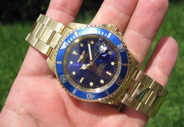 INVICTA Pro Diver Automatic Gold Tone Bracelet Watch 8930OB Men s