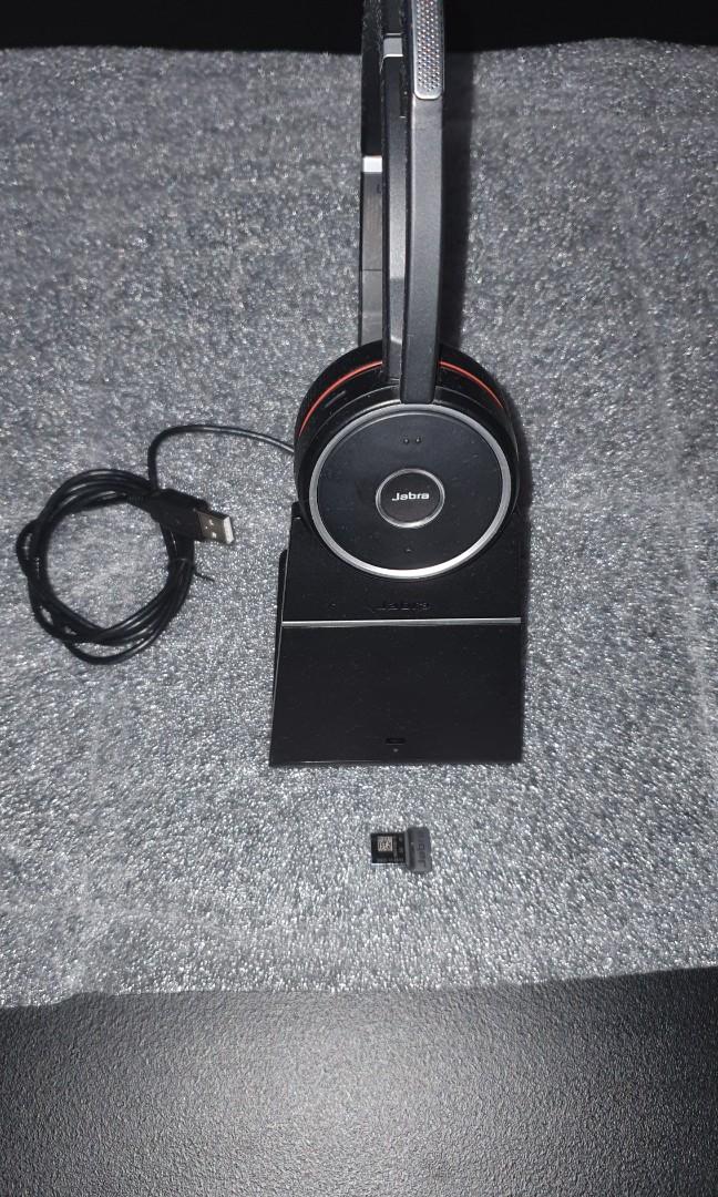 Jabra Evolve 75 (Category: Headphones & Headsets) located in Quezon City. Submitted by versa_electronics (Listing ID 1042976958, Image 1). Description: Jabra Evolve 75 Headset, dock & USB Dongle Used - sanitized 100% working free same day delivery within NCR & Rizal areas COD via LBC for Provinces can be arranged.