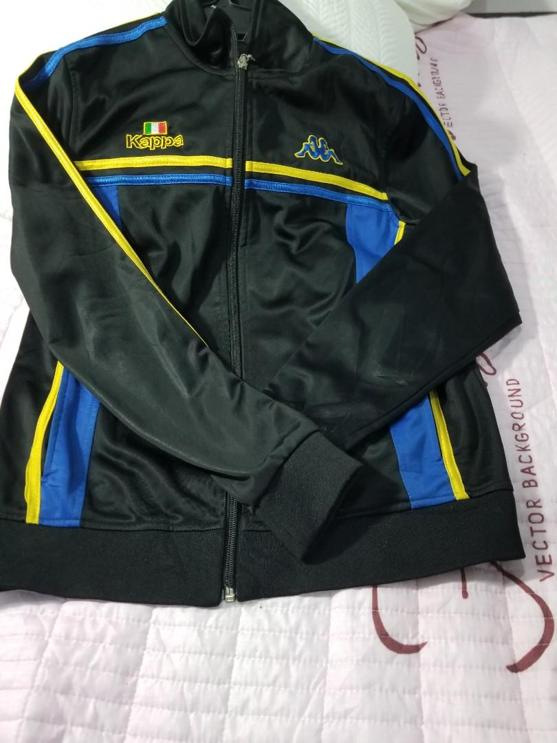 Kappa Black Jacket (Category: Coats, Jackets and Outerwear) located in Paranaque City. Submitted by politzki (Listing ID 1043082278, Image 1). Description: chest 18in length 21in sleeves 22in no flaw.