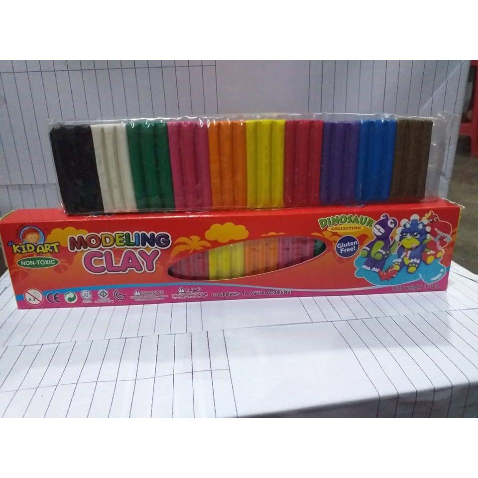 Kid Art Modeling Clay Bar Assorted 10 Colors and Single Color, Hobbies