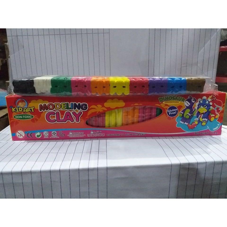 Kid Art Modeling Clay Bar Assorted 10 Colors and Single Color, Hobbies