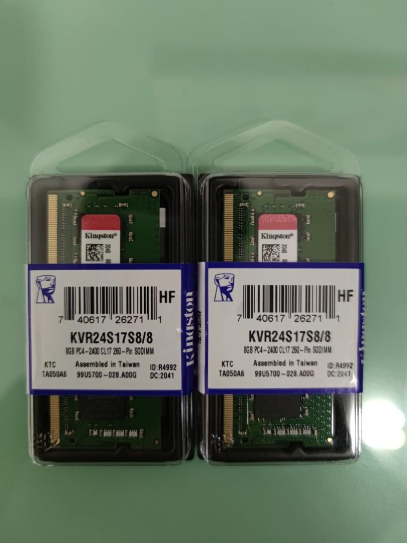 Kingston 16gb ddr4 2400mhz laptop ram