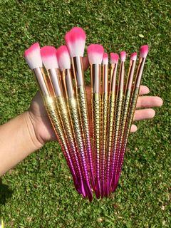 Make up brush mermaid 10pcs/set