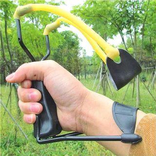 Tactical Metal Alloy Sling Shot Slingshot Outdoor Hunting Camping Catapult Bow
