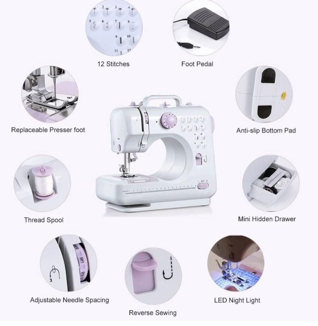 Mini multifunctional smart sewing machine (fhsm505), Furniture & Home