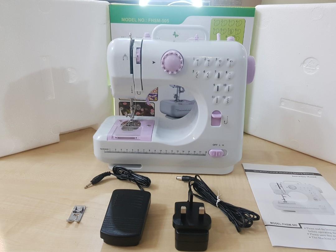 Mini multifunctional smart sewing machine (fhsm505), Furniture & Home