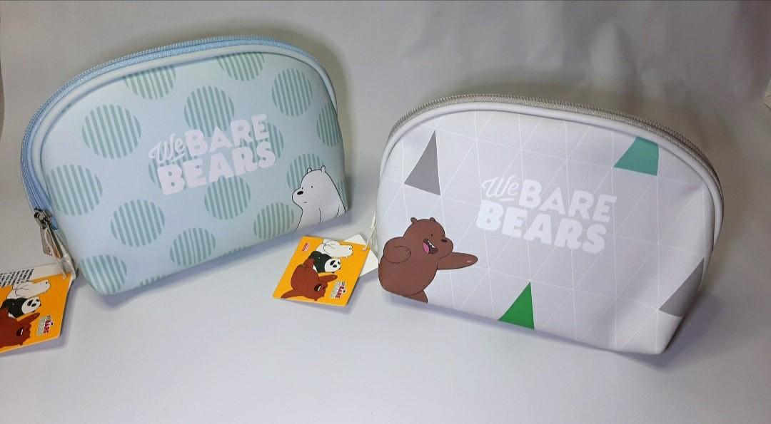 Miniso WE BARE BEARS Semi Circle Cosmetic Pouch Tas Kosmetik WBB
