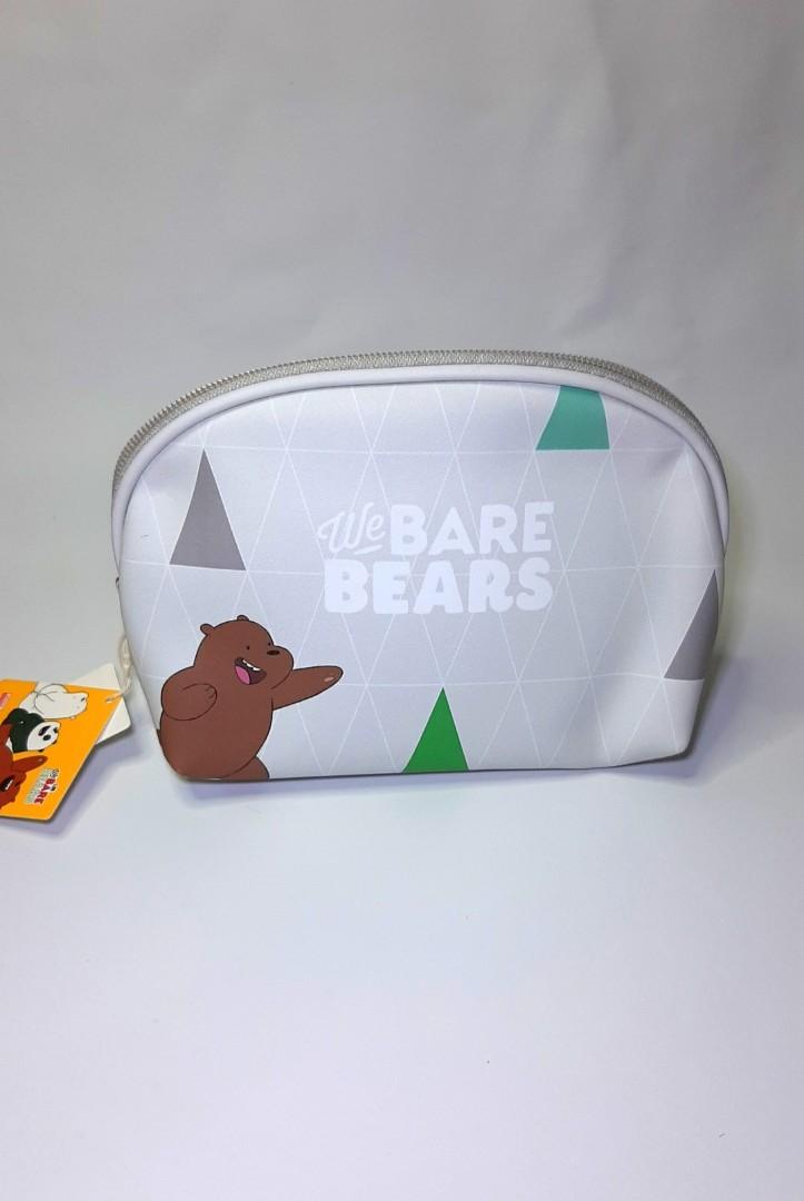 Miniso WE BARE BEARS Semi Circle Cosmetic Pouch Tas Kosmetik WBB