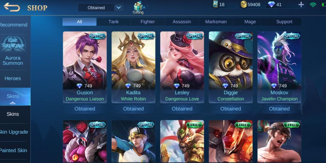 Mobile Legends Account For Sale, Video Gaming, Video Games, Xbox on