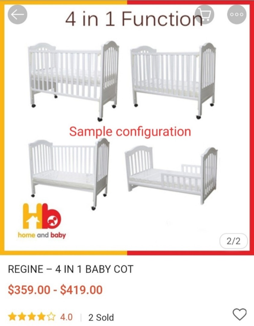 Good Value Baby Newborn Essentials Bundle Quality Solid Wood Baby Cot