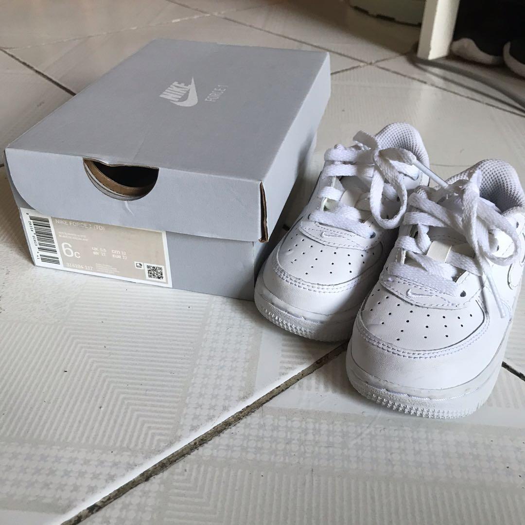 kids baby shoe sneakers 6C 白色波鞋 