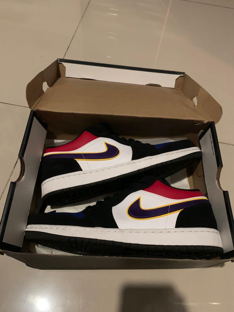 nike air jordan top 3 lakers