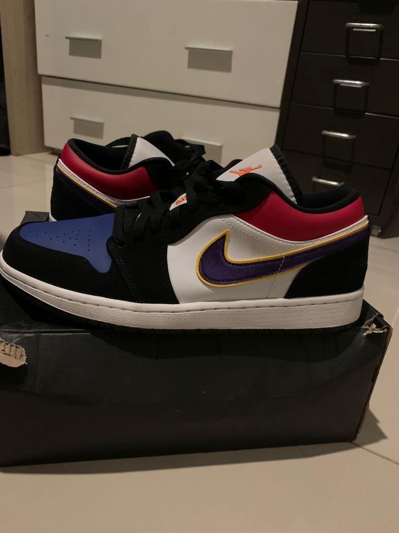 jordan 1 low top 3 lakers