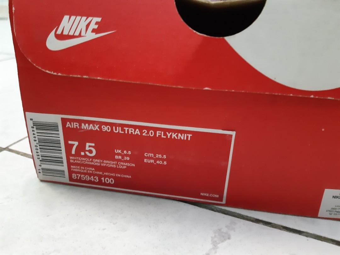 Nike Air Max 90 Ultra 2.0 flyknit infrared Men s Fashion