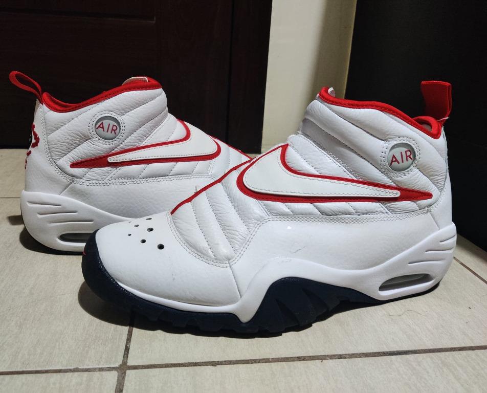 Nike air shake deals ndestrukt white and red