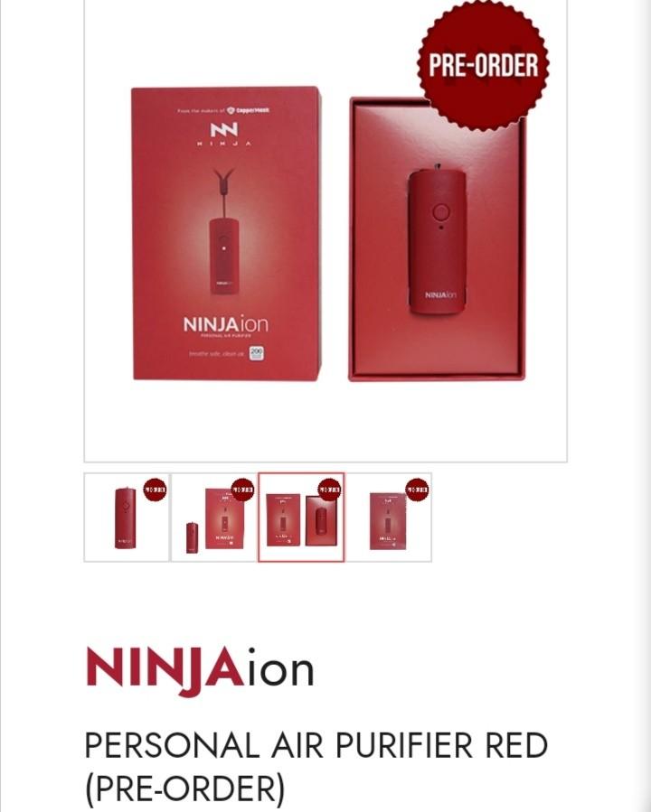 Ninjaion Personal air Purifier limited edition, Beauty & Personal Care