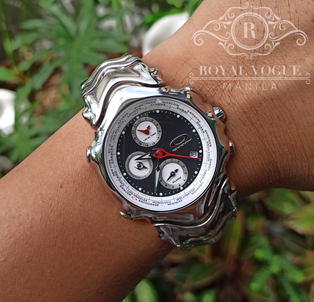 Oakley GMT Polished - Black, Luxury, Watches on Carousell