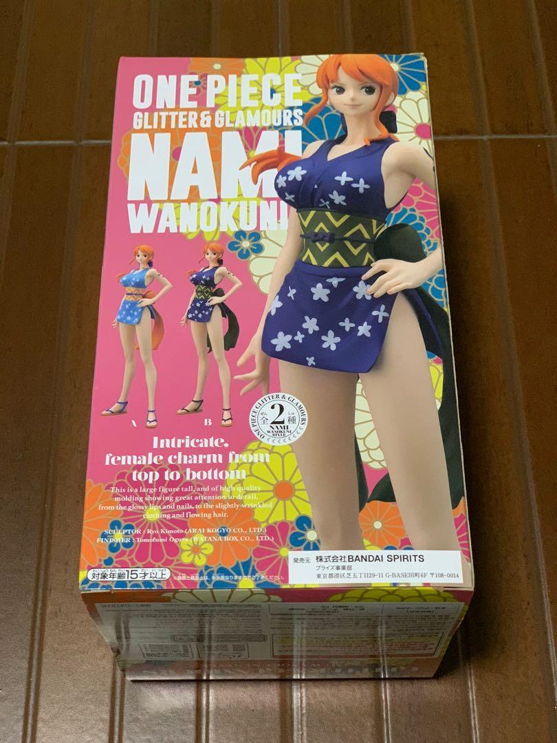 One Piece Glitter & Glamours Nami Wanokuni (Category: Figurines & Statues) located in Pasig City. Submitted by sam.store (Listing ID 1043174167, Image 1). Description: •Approximately 9 inches (23cm) •Made of plastic •From the One Piece anime •Non articulated •MISB Shopee Checkout: https://shopee.ph/product/321390079/7059059718?smtt=0.321409678-1606891577.9.