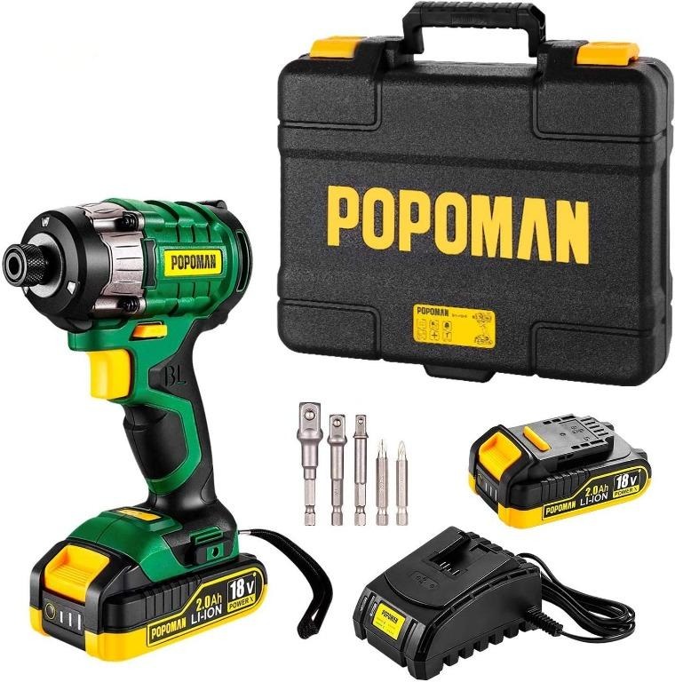 POPOMAN BHD400B 18V Impact Driver, Screwdriver, Drill, Electric, Furniture  & Home Living, Home Improvement & Organisation, Home Improvement Tools &  Accessories on Carousell