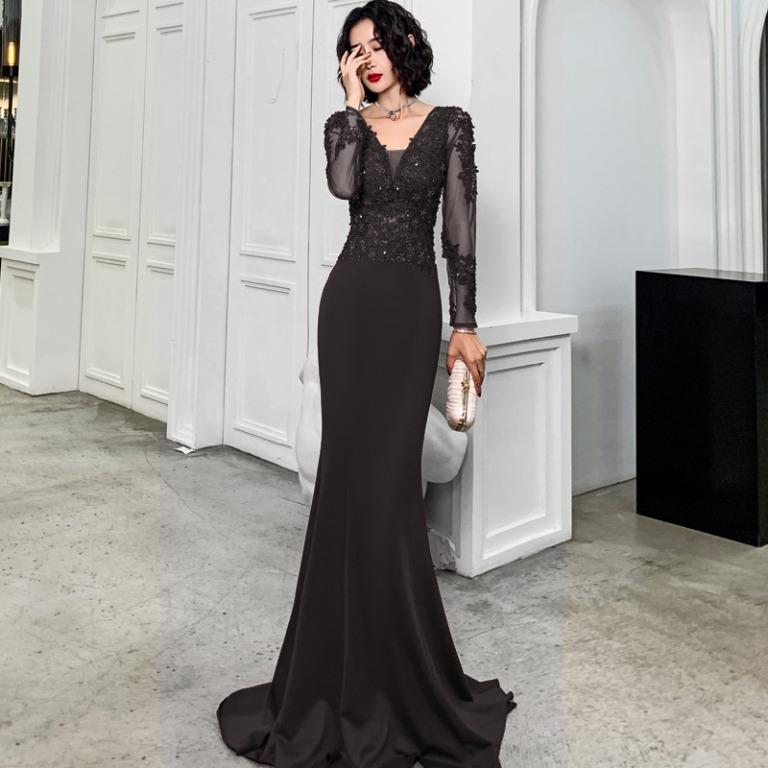 Red and black party frocks store