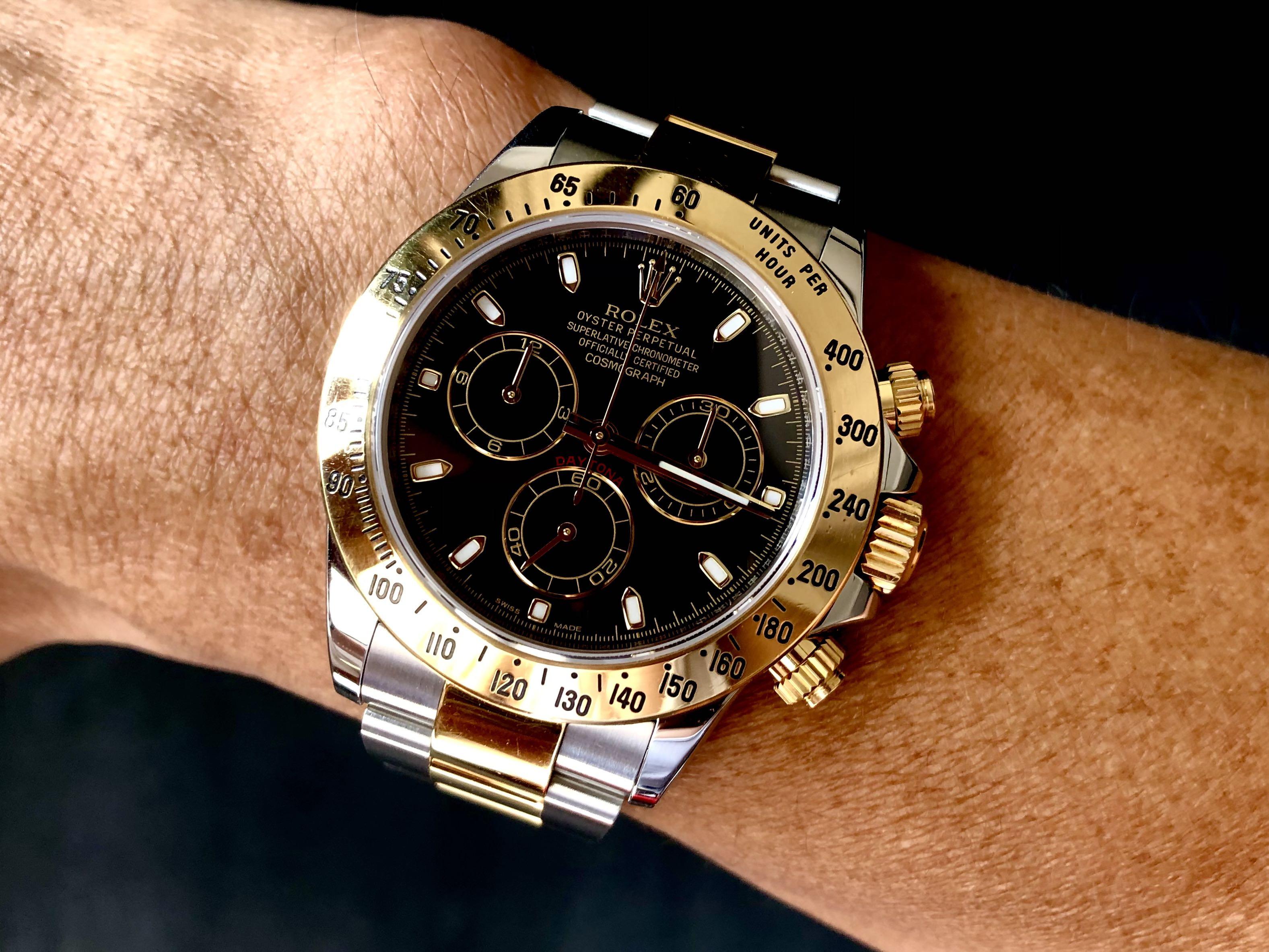 Rolex Daytona 116523 APH dial Full Set Two Tone Gold Men s