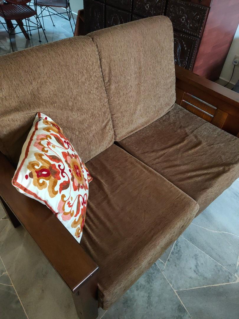 Rubber wood sofa set, Furniture & Home Living, Furniture, Sofas on