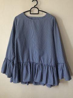 Ruffle Sleeves Blouse