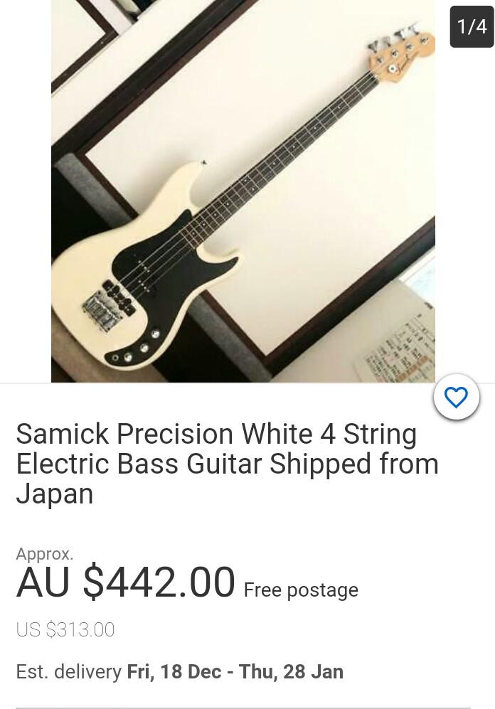 SAMICK Precision Bass Guitar, Hobbies & Toys, Music & Media, CDs & DVDs
