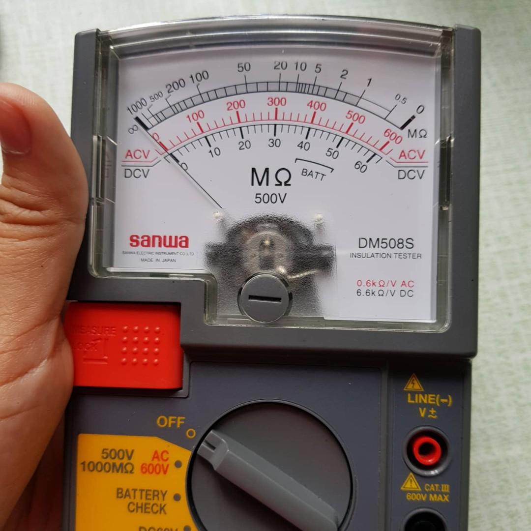 SANWA DM508S Megger Insulation Resistance Tester, Furniture & Home